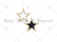 CZ Enamel Star Charm, Sku#LK435