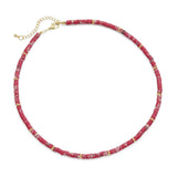 Red Imperial Jasper Heishi Beads Necklace, sku#EF540