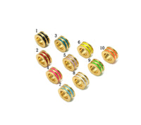 Large Hole Enamel Spacer Beads, Sku#LK653