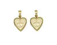 Lockets Heart Pendant, Sku#FH189