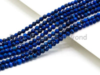 High Quality Natural Lapis Round Faceted beads, 2mm/3mm/4mm/5mm Round Lapis Gemstone Beads, 15.5inch strand, SKU#U75