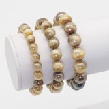 Mystic Golden Tiger Round Stretchy Bracelet, Sku#EF433