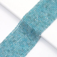 Genuine Blue Apatite Faceted Cube Beads, 2.5mm, Sku#U1543