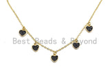 Gold Heart Layering Necklace, Dainty Necklace, Sku#Z711