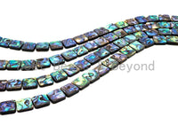 Quality Natural Abalone Flat Square Shell beads,SKU#R7