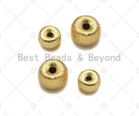 Gold Filled Starburst Rondelle Spacer Beads, 4x6mm/5x8mm 18K Gold Filled Brass Spacer Beads, Pony beads, Sku#C124