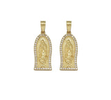 Gold CZ Virgin Mary Charm, Sku#LK702