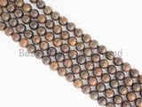 Quality Natural Bronzite Round Smooth Beads,6mm/8mm/10mm/12mm beads, Bronzite Brown Gemstone, 15.5inch strand, SKU#U388