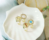 CZ Love Star  Ring, Sku#O89