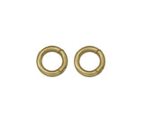 10mm Gold Round Spring Gate Ring Clasp, Sku#Y710