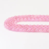 Rice Shape Faceted Pink Jade Beads, Sku#U1716