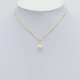 Clear CZ White Mother of Pearl Charm, Sku#ZX166