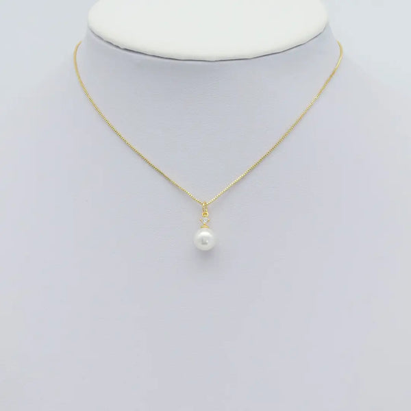 Clear CZ White Mother of Pearl Charm, Sku#ZX166