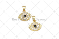 CZ  Evil Eye Charm, Sku#LK543