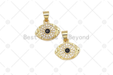 CZ  Evil Eye Charm, Sku#LK543