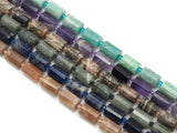 Natural Faceted Cylinder Gem Beads, 10x4mm, Sku#HY15