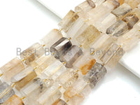 High Quality Natural Picture Quartz Cylinder Facted Beads, Natural Quartz beads, 12x18mm, sku#U666