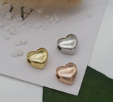 Large Hole Heart Spacer Beads, Sku#LD235