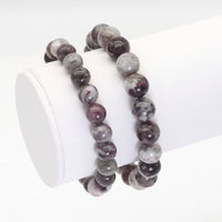 Genuine Pink Tourmaline Round Stretchy Bracelet, Sku#EF412