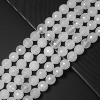 Genuine Angola Quartz Round Faceted Beads, Sku#U1752