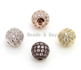 CZ Micro Pave Round Ball Bead, Cubic Zirconia Pave Beads, Shamballa Ball beads, CZ Pave Ball 4,6,8,10,12,16,18,24mm,sku#G306