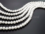 Quality Natural AB White Mother of Pearl Beads, SKU#T56