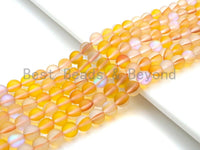 NEW COLOR!!! Spectrolite Yellow Quartz Matte, High Quality in Round 6mm/8mm/10mm/12mm, Yellow Manmade Crystal, 15.5inch strand, SKU#U820