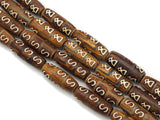 Natural Brown Tibetan Agate Spacer Beads, Sku#U1336