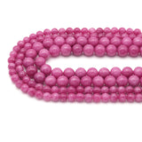 Rhodochrosite Jade Round Smooth Beads, Sku#U1821