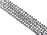 Bright Silver Hematite Cube beads, 4mm/6mm, sku#S148