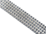 Bright Silver Hematite Cube beads, 4mm/6mm, sku#S148