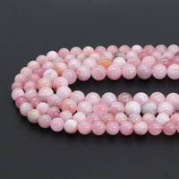 Genuine Pink Opal Round Smooth Beads,Sku#U1825