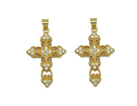 CZ Cross Charm, Sku#JL93