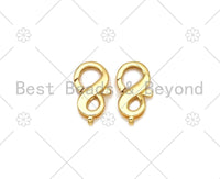 High Quality Infinity Lobster Claw Clasp, 18K Gold Filled Simple Lobster Claw Clasp, Wholesale Lobster Claw Clasp,11x20mm, Sku#LK441