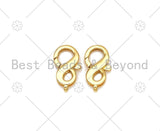 High Quality Infinity Lobster Claw Clasp, 18K Gold Filled Simple Lobster Claw Clasp, Wholesale Lobster Claw Clasp,11x20mm, Sku#LK441