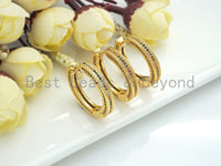 Colorful CZ Micro Pave Huggie Earrings, Huggie Hoop Earrings