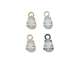 CZ Teardrop Shape Charm, Sku#Y646