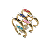 Enamel Star Stackable Ring, Y580