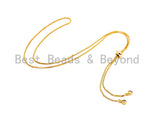 Sliding Adjustable Continuous Necklace Chain, 24"/32,Sku#P44