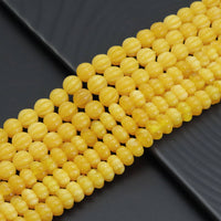 Yellow Pumpkin Resin Beads, Sku#U2040