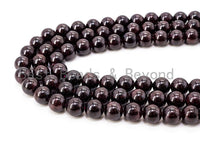 High Quality Natural Garnet,Round Smooth Garnet Gemstone Bea