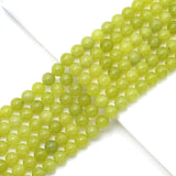 Genuine Lemon Jade Round Smooth Beads, Sku#U1772