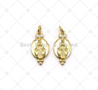 CZ Virgin Mary Charm, Sku#LK537