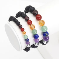 Genuine Chakra Round Smooth Stretchy Bracelet, Sku#EF524