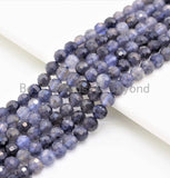 High Quality Natural Faceted Blue LOLITE Beads-2mm/3mm/4mm/6mm-lolite Beads,15.5" Full Strand, SKU#U420