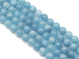 Genuine High Quality Aquamarne Round Smooth Beads, Sku#U1369