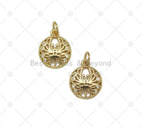 CZ Round Scorpion Charm, Sku#LD193