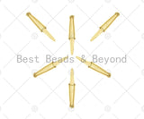 18K Dainty Gold Pen Cap Shape Pendant/Charm, Necklace Bracelet Charm Pendant,9x50mm, Sku#LK268