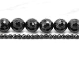 Wholesale Quality Faceted Shinny Black Onyx Beads-2mm/3mm/4mm/6mm/8mm/10mm/12mm/14mm/18mm/20mm- Black Onyx Beads,15.5" Full Strand, SKU#Q4