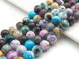 NEW Multicolor Natural Agate Beads, 12mm round agate beads, sku#U944